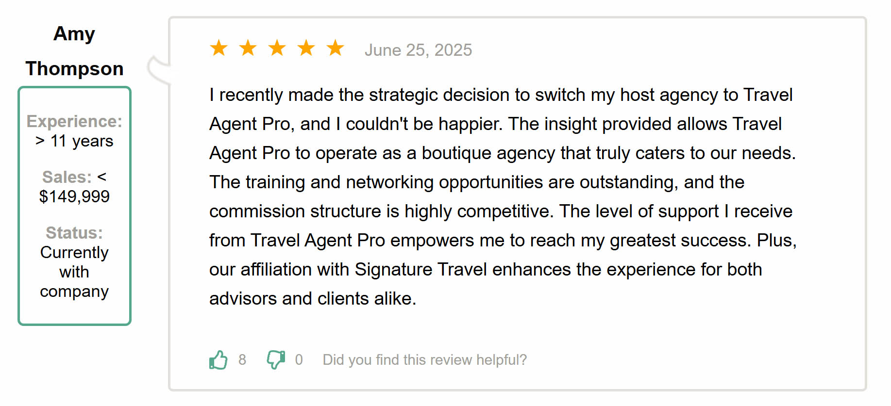 host agency review