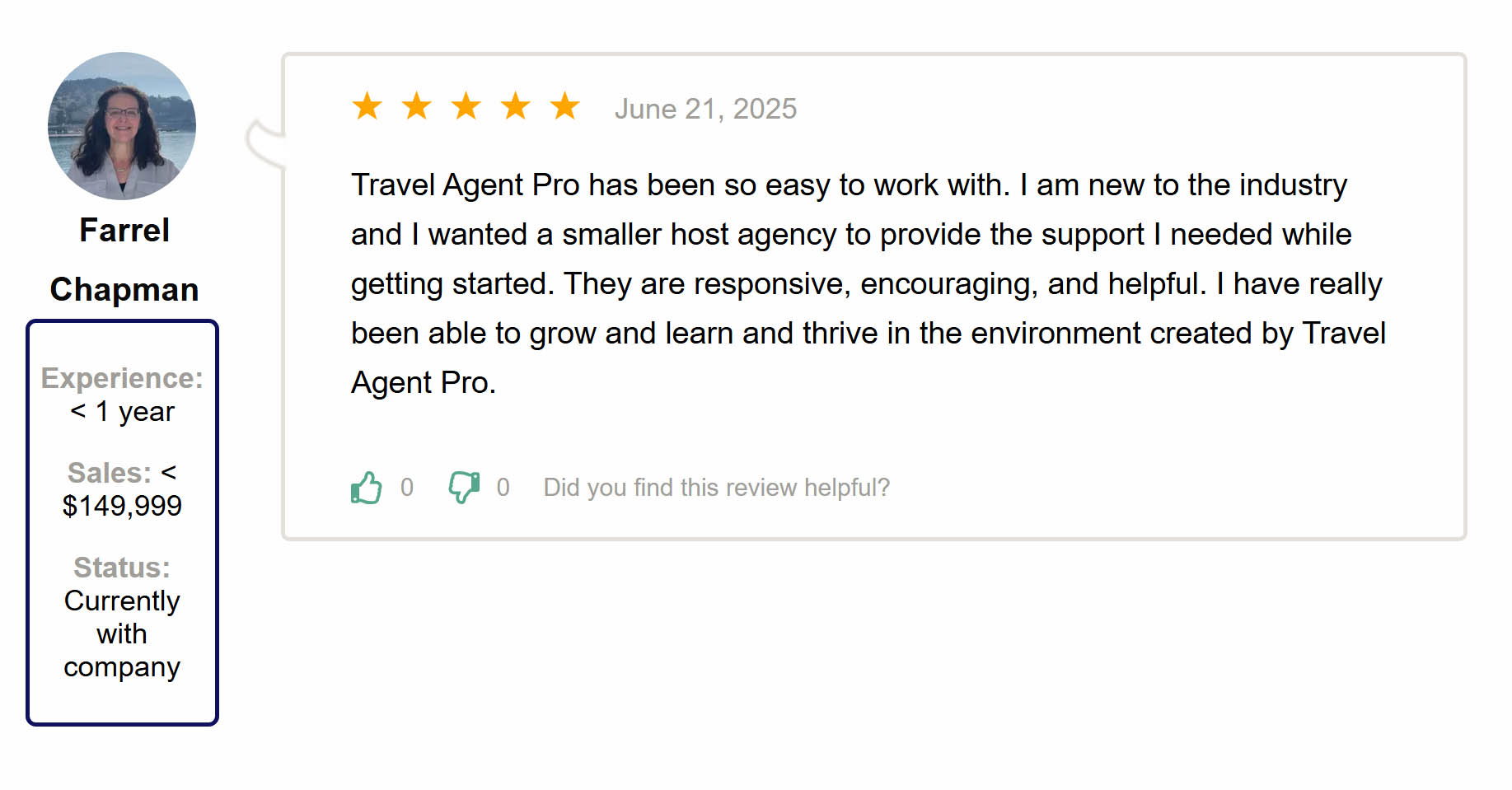 host agency review